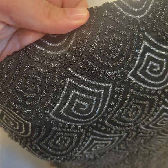 Alexia Admor Glitter Sparkly Black Mini Dress Size Medium - Picture 2 of 8